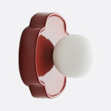 Applique céramique fleur années 70