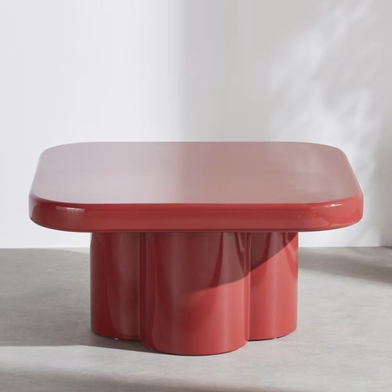 Table basse laquée carrée Jumba