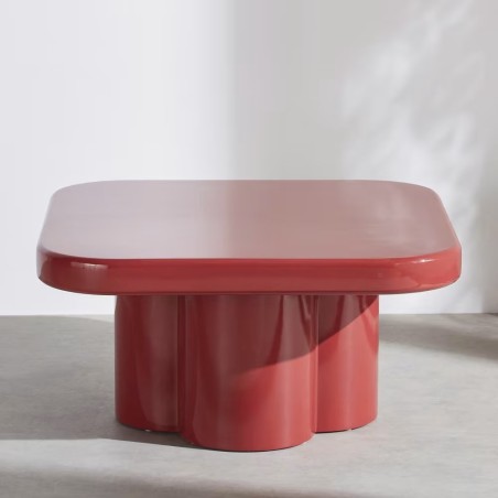 Table basse laquée carrée Jumba